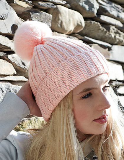 Czapka typu Beanie Arosa Bobble Beechfield B417