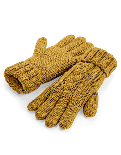 Cable Knit Melange Gloves Beechfield B497