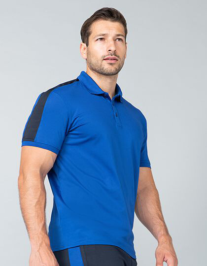 Adults Contrast Panel Polo Finden+Hales LV381