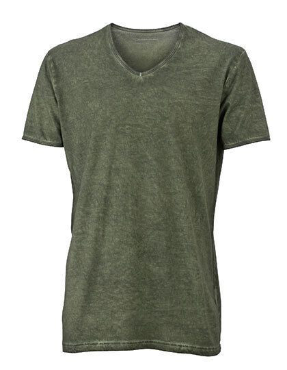 Men´s Gipsy T-Shirt James&Nicholson JN976 - Dekolt w kształcie V