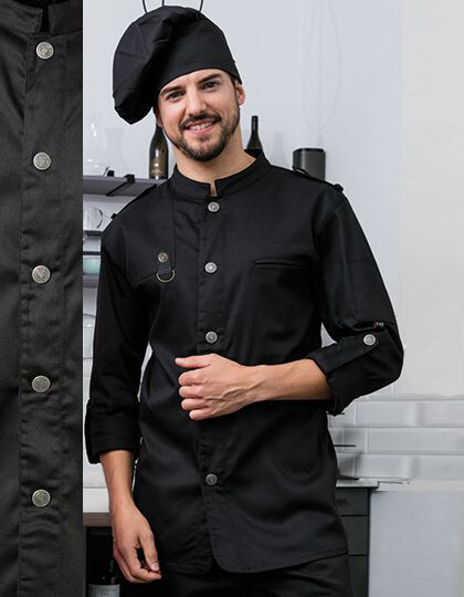 Chef´s Jacket Bikerstyle With Epaulettes Exner 22220