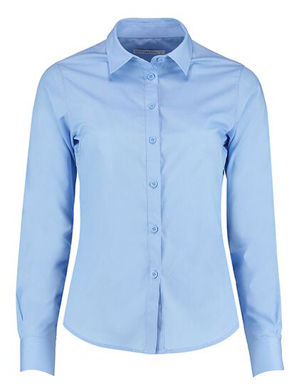 Women´s Tailored Fit Poplin Shirt Long Sleeve Kustom Kit KK242