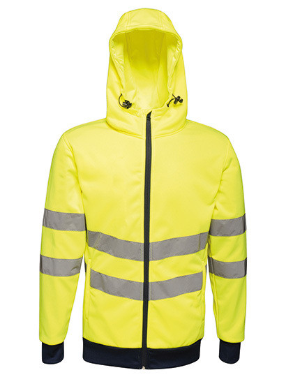 Hi-Vis Pro FZ Extol Stretch Hoodie Jacket Regatta TRA471