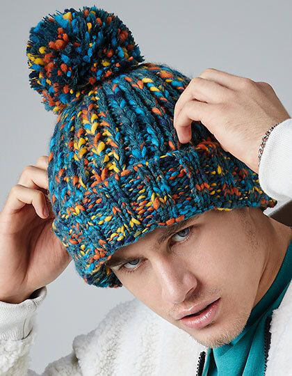 Twister Pom Pom Beanie Beechfield B487