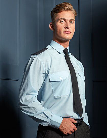 Pilot Shirt Long Sleeve Premier Workwear PR210 - Z krótkim rękawem