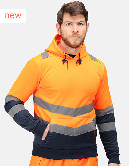 Pro Hi-Vis O/H Hoody Regatta High Visibility TRF663 - Z kapturem