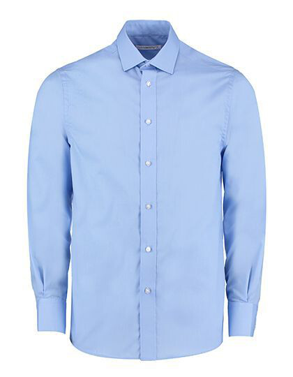 Men´s Tailored Fit Business Poplin Shirt Long Sleeve Kustom Kit KK131