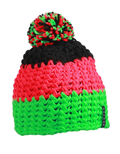 Crocheted Cap with Pompon Myrtle Beach MB7940 - Czapki zimowe