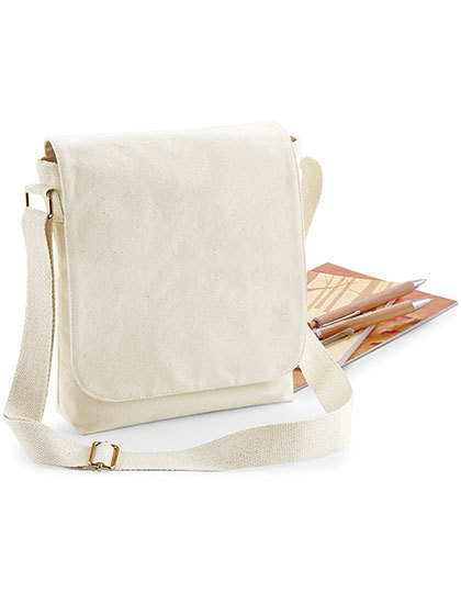 Fairtrade Cotton Canvas Midi Messenger Westford Mill W462 - Torby na ramię