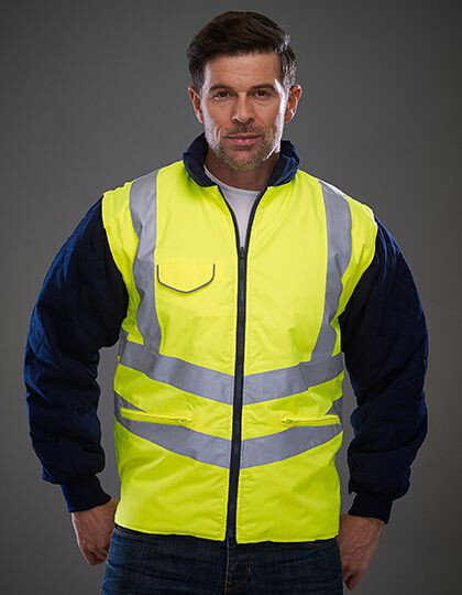 Hi-Vis Chevron Quilted Jacket YOKO HVW703 - Kurtki