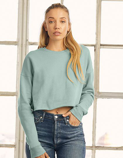 Women´s Cropped Crew Fleece Bella 7503 - Wkładane przez głowę