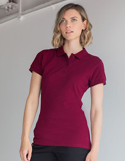 Ladies´ Micro-Fine-Piqué Polo Shirt Henbury H102 - Z krótkim rękawem