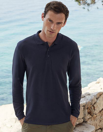 Premium Long Sleeve Polo Fruit of the Loom 63-310-0 - Z długim rękawem