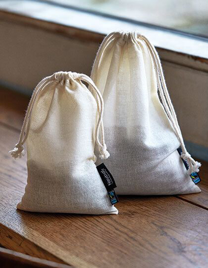 Cotton Bag With Drawstrings (5 Pieces) Neutral O95025