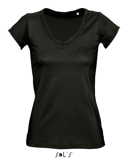 Damskie V-Neck T-Shirt Mild SOL´S 11387