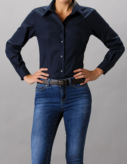 Workwear Oxford Shirt Long Sleeve Kustom Kit KK361 - Koszule damskie