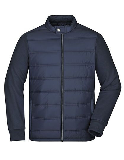 Men´s Hybrid Sweat Jacket James&Nicholson JN1124 - Odzież reklamowa