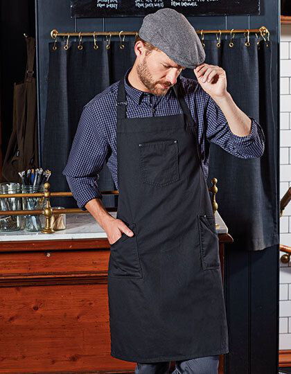 Cotton Chino Bib Apron Premier Workwear PR132 - Odzież dla gastronomii