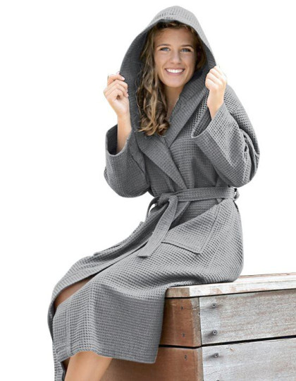 Robezz® Waffle Bathrobe With Hood A&R 028.50