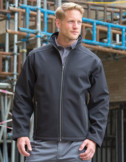 Men´s Treble Stitch Softshell Jacket Result WORK-GUARD R455M - Soft-Shell