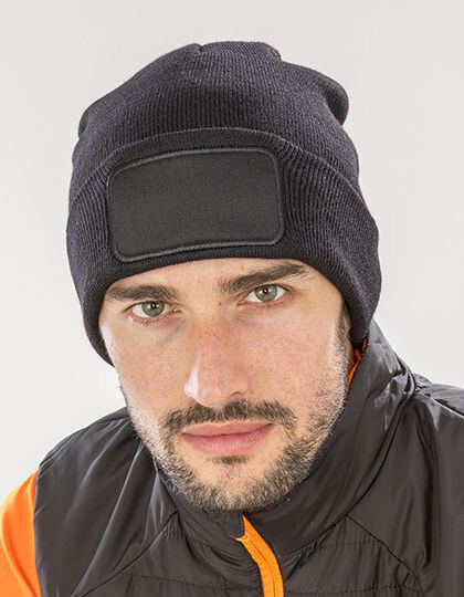 Recycled Double Knit Printers Beanie Result Genuine Recycled RC927X - Czapki