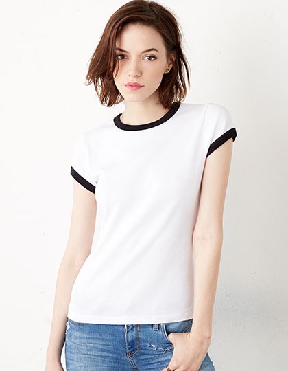 Short Sleeve Ringer T-Shirt Bella 1007