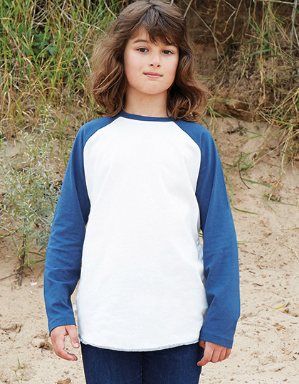 Kids Supersoft Baseball Tee Mantis Kids MK16 - Z kolorowymi rękawami