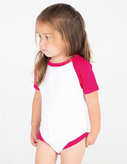 Essential Short Sleeved Baseball Bodysuit Larkwood LW502