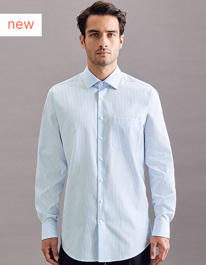 Men´s Shirt Regular Fit Check/Stripes Long Sleeve Seidensticker 193640/193660 - Koszulki męskie