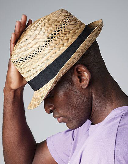 Straw Summer Trilby Beechfield B730