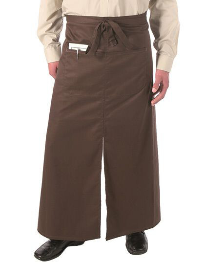 Bistro Apron With Split And Front Pocket Link Kitchen Wear FS100100SP Z - Odzież dla gastronomii