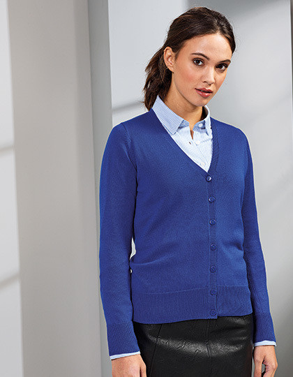 Ladies Button Through Knitted Cardigan Premier Workwear PR697 - Swetry damskie