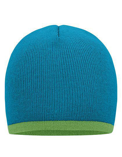 Beanie With Contrasting Border Myrtle Beach MB7584 - Czapki