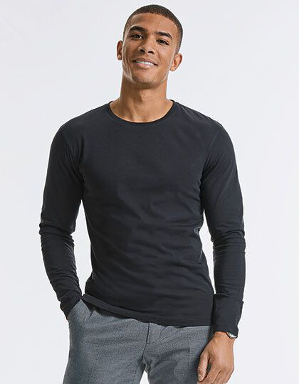 Men´s Pure Organic Long Sleeve Tee Russell Pure Organic R-100M-0 - Bawełna organiczna