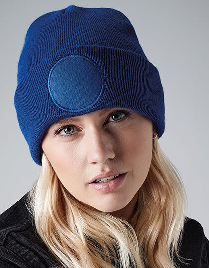 Circular Patch Beanie Beechfield B446 - Czapki