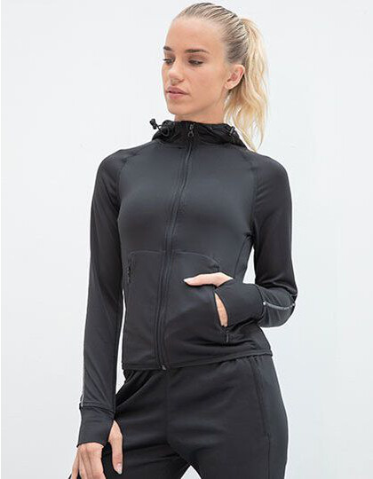 Ladies´ Hoodie With Reflective Tape Tombo TL551 - Z kapturem