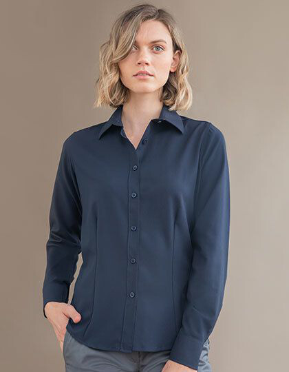 Ladies´ Wicking Long Sleeve Shirt Henbury H591 - Koszule damskie