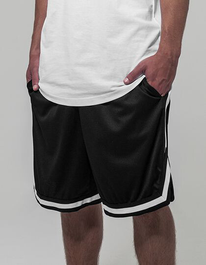 Two-tone Mesh Shorts Build Your Brand BY047 - Spodnie długie i krótkie
