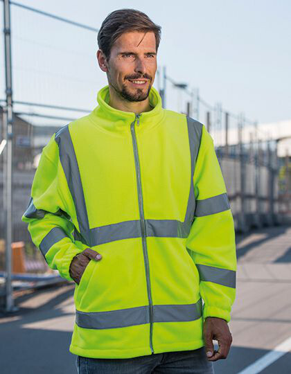 Hi-Vis Safety Fleece-Jacket Bergen Korntex KXFJ - Bluzy